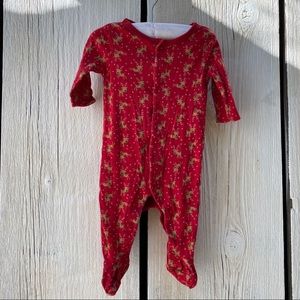 Baby GAP reindeer Christmas Pajamas 0-3 months